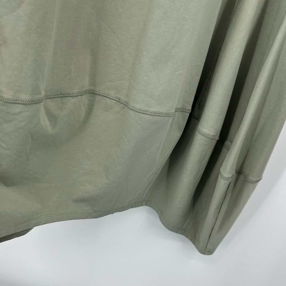 Wynne Layers Patch Pocket Bubble Hem Dress Jersey Sleeveless Sage Green Medium - Picture 3 of 8